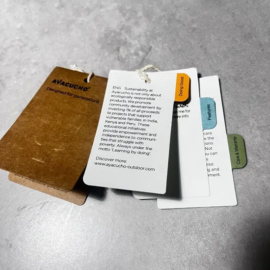 Vibrant Clothes Hang Tag for Youth Fashion Brands