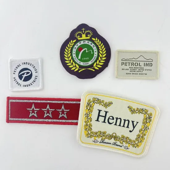 Factory Price Colorful Woven Label for Casual Apparel