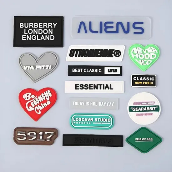 Custom 3D Rubber Patch for Garments Hats & Bags