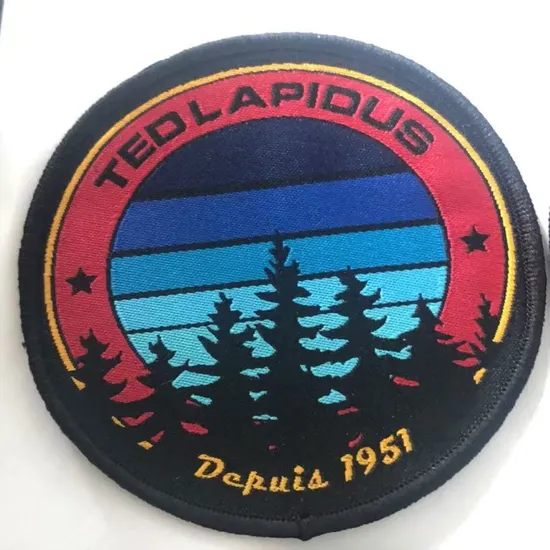 Retro - Style Vintage Embroidered Label Garment Accessories for Overcoats