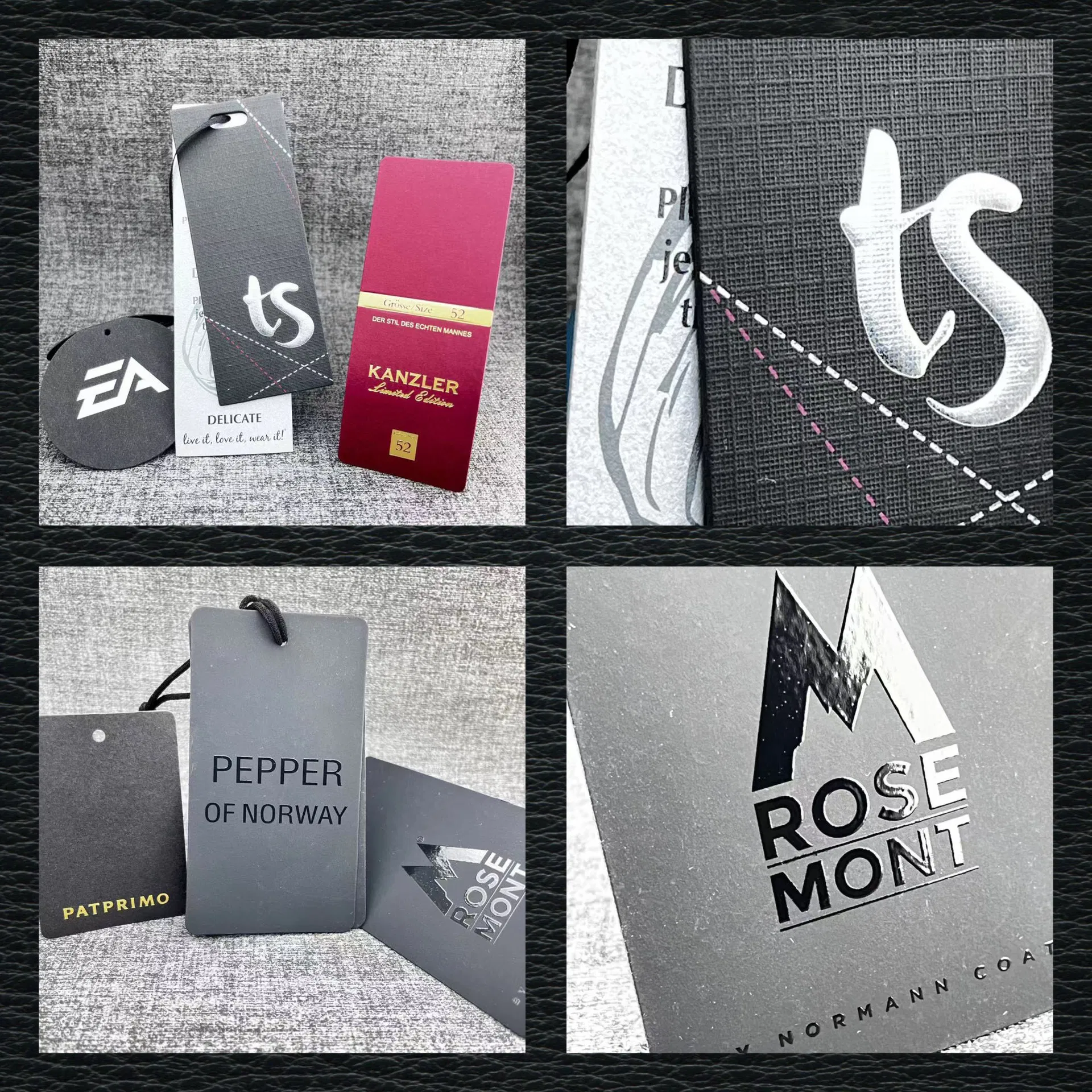 Manufacturer Custom Logo Set PVC Kraft Specialty Paper Hangtag