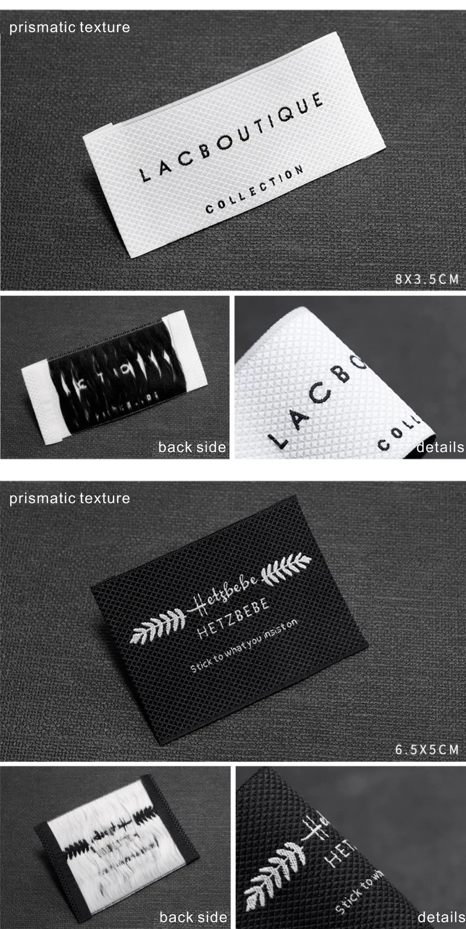 Personalized Woven Size Label Garment Label for Clothes