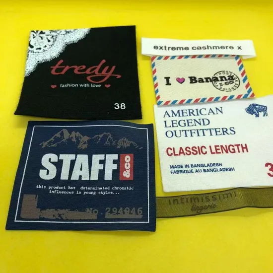 Factory Price Fast-Fashion Ink Printed Cloth Label