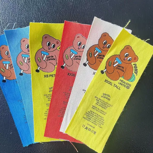 Reusable Care Printing Labels Clothing Label for Recyclable Apparel