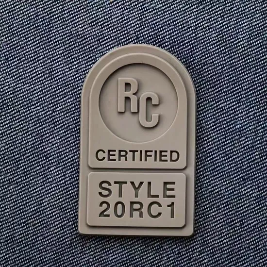 Personalized 3D Rubber Patch Label for Hats Jeans Garments