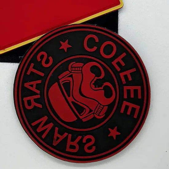 Custom Logo 3D Raised Rubber Patch for Hats Jeans Garment Accessories