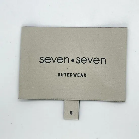 Custom ODM OEM Sewed Luxury Soft Satin Private Clothing Woven Label T-Shirt Garment Main/Neck Label Tags