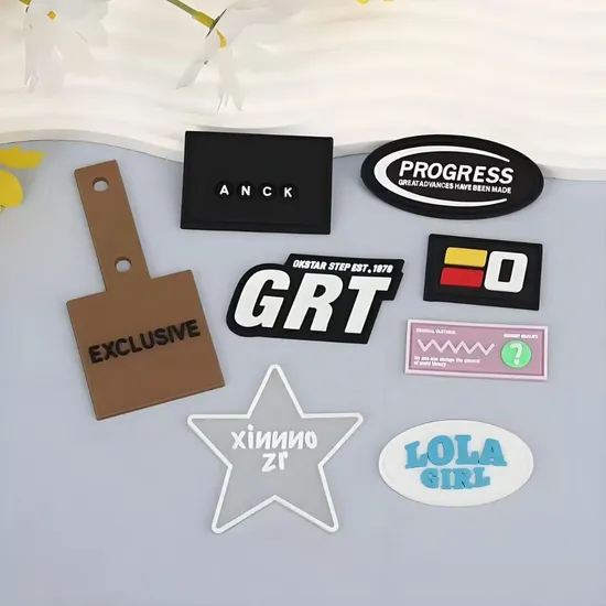 Stylish 3D Rubber Patch Label Tag for Hats, Jackets & Backpacks