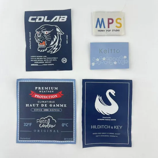 Factory Price Colorful Woven Label for Casual Apparel