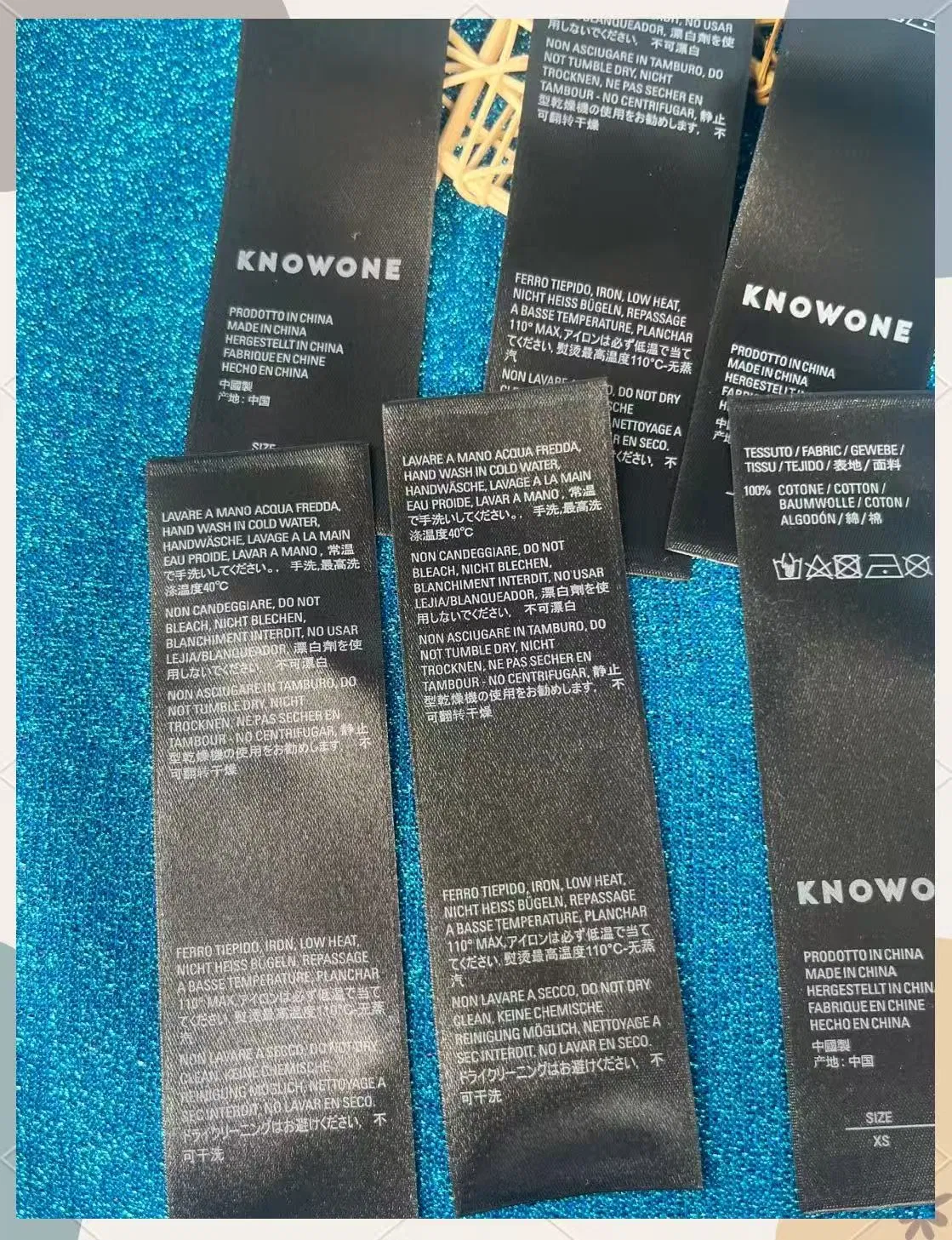 Reusable Care Printing Labels Clothing Label for Recyclable Apparel