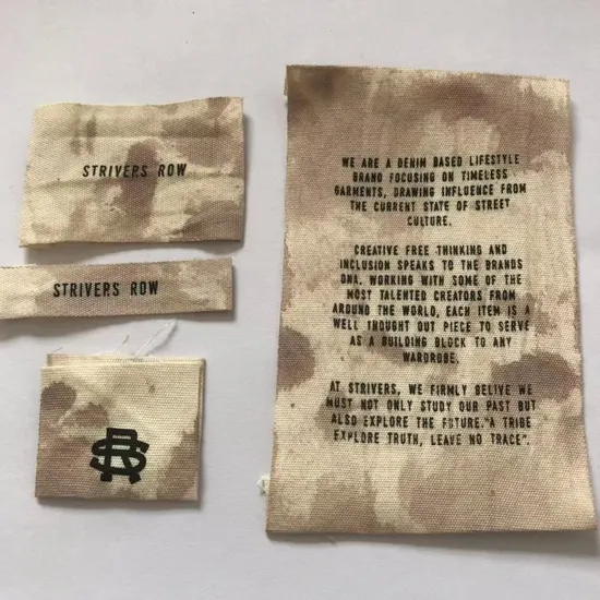 Hot Sale Custom Art Printed Label for Indie Brands