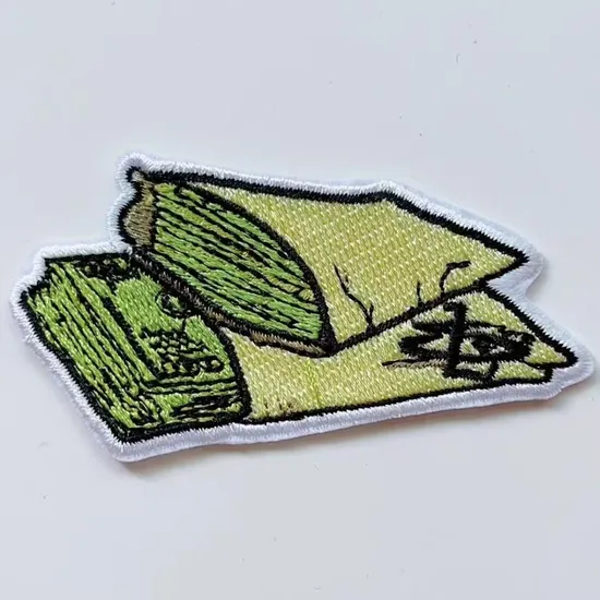 Sleek Modern Embroidery Patch Badge for Backpacks