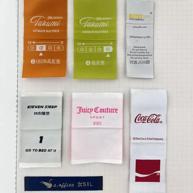Custom High Quality Silk Care Printing Label for Clothing/Shirt