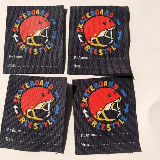 Hot Sale High-Quality Screen-Printed Fabric Printed Cloth Washed Care Label