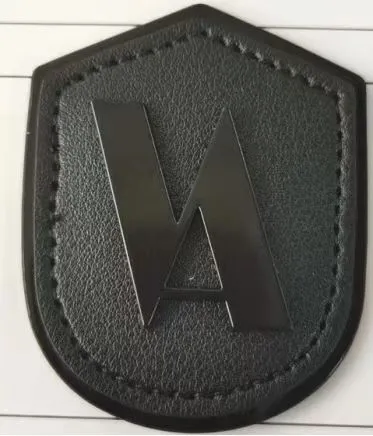 Premium Stylish Clothing Label Leather PU Debossed Stamp Foldable Leather Label Patch for Clothing
