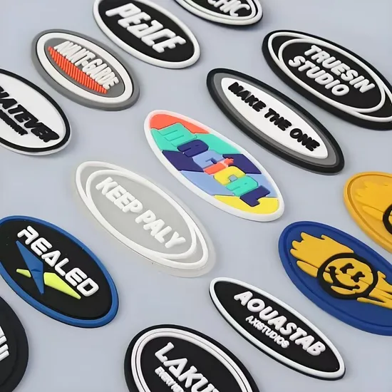 Universal Garment Label Rubber Patch for Apparel Decoration & Branding