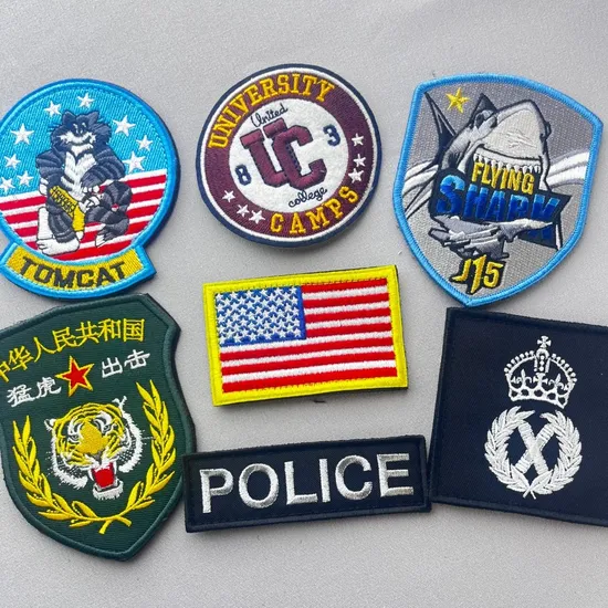 Sleek Designer Garment Accessories Embroidery Label for Leather Jackets