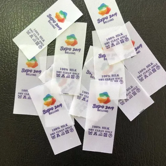 Custom Woven Label Care Labels for International Brands