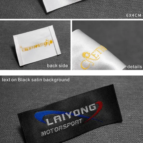 Elegant Woven Brand Tag Clothing Label for Luxury Goods