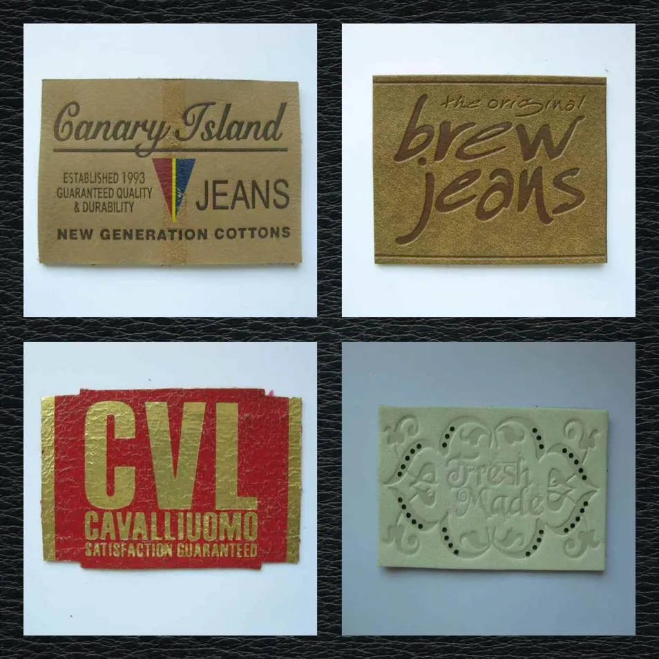 Clothing Label Jeans Garment Accessories Label Logo Tag Leather Patches for Clothing