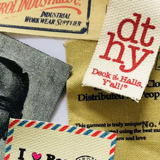 Hot Sale High-Quality Screen-Printed Fabric Printed Cloth Washed Care Label