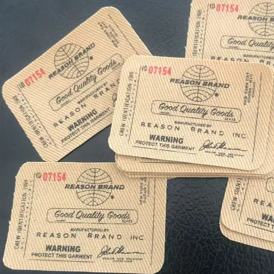 Hot - Selling Durable Garment Label Print Cloth Label for Custom Print Apparel