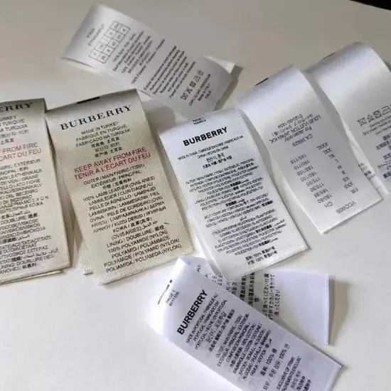 Reusable Care Printing Labels Clothing Label for Recyclable Apparel