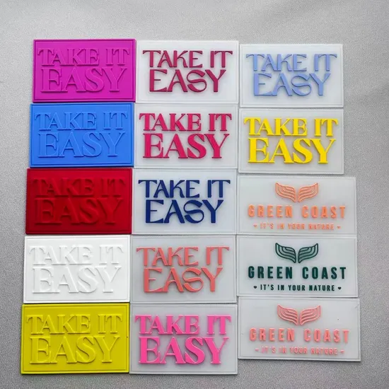 Custom Logo Printed Real Sheep Leather Patch for Scarves Clothing Garment