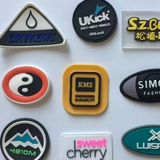 Premium 3D TPU Embossed Patch Ruber Badge Soft PVC Rubber Badge for Clothing