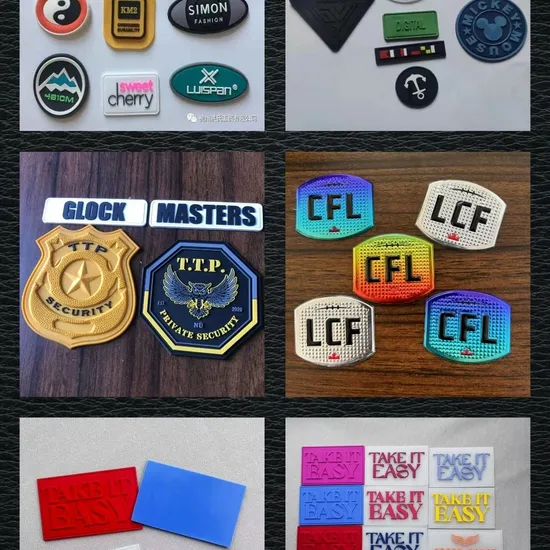 Custom Embossed & Embroidered Leather Patch for Belts Clothing Accessories