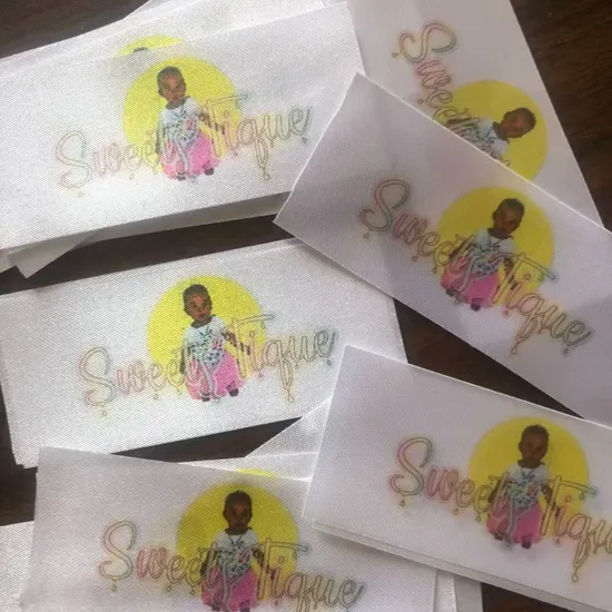 Minimalist Sleek & Elegant Clothing Label Care Printing Labels for Luxury Fashion