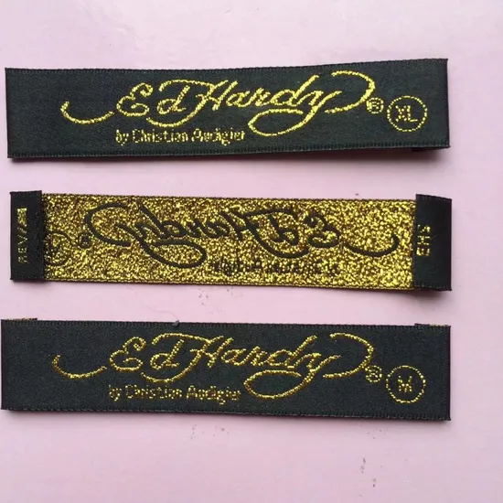Elegant Woven Brand Tag Clothing Label for Luxury Goods
