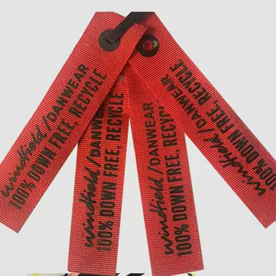 Hot Sale High-Quality Screen-Printed Fabric Printed Cloth Washed Care Label