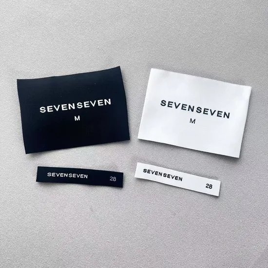 Garment Accessories Custom Damask High Density Polyester Fabric Clothing Woven Label