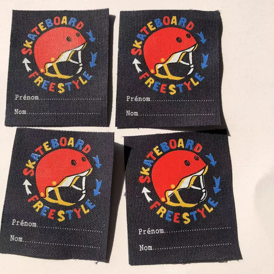 Hot Selling Rubber Printed Label for Designer Garments
