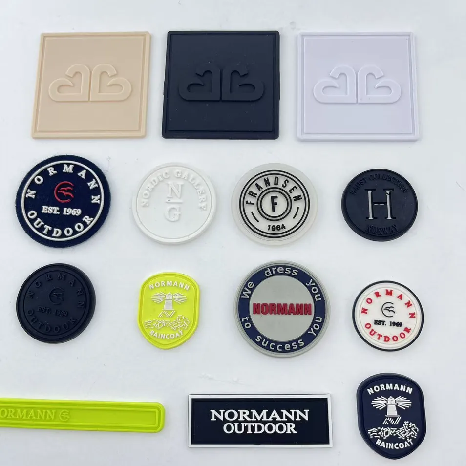 Personalized 3D Rubber Patch Label for Hats Jeans Garments