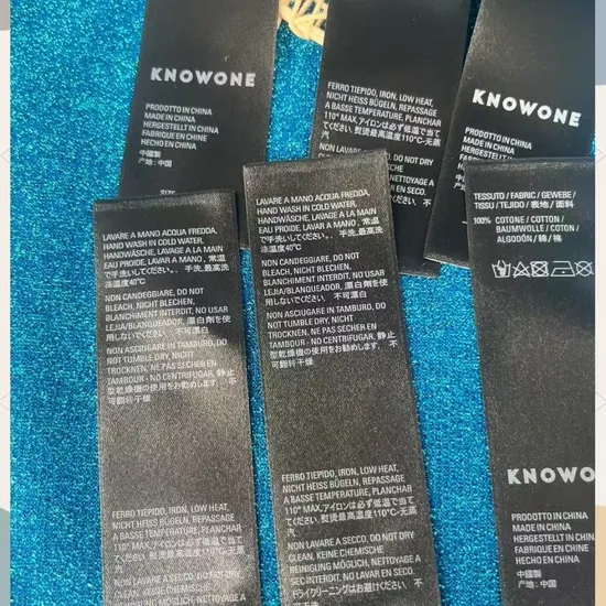 Bulk Care Printing Labels for Clothing Manufacturers