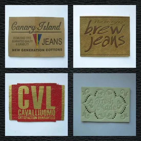 Clothing Label Jeans Garment Accessories Label Logo Tag Leather Patches for Clothing