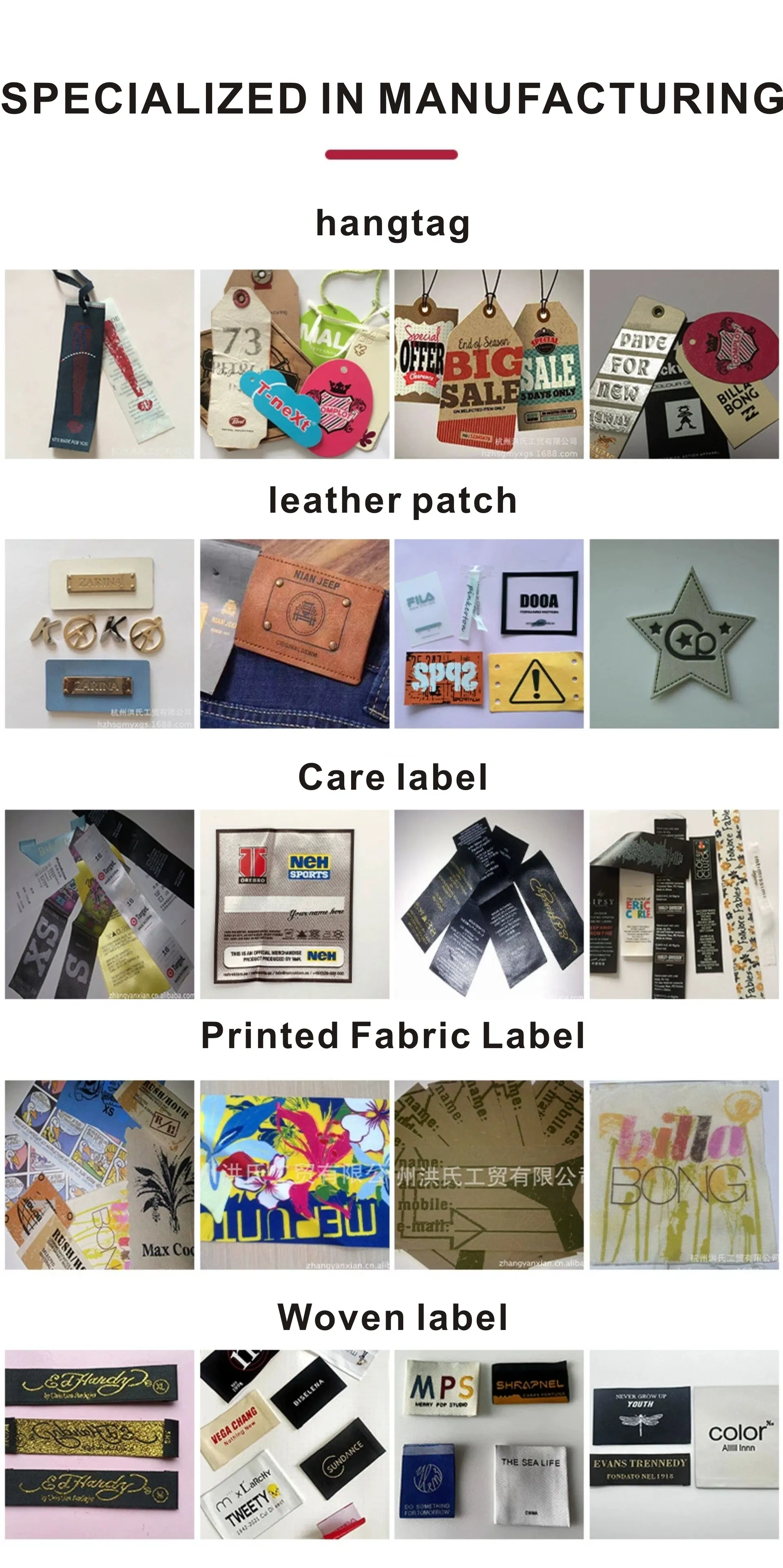 High - Quality Clothing Brand Woven Label for Apparel