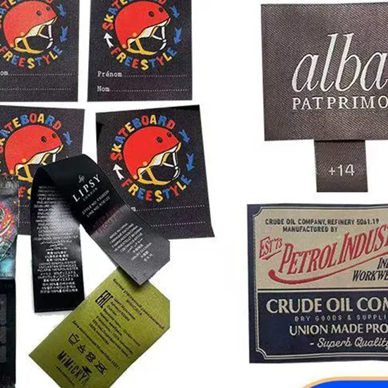 Hot - Selling Durable Garment Label Print Cloth Label for Custom Print Apparel