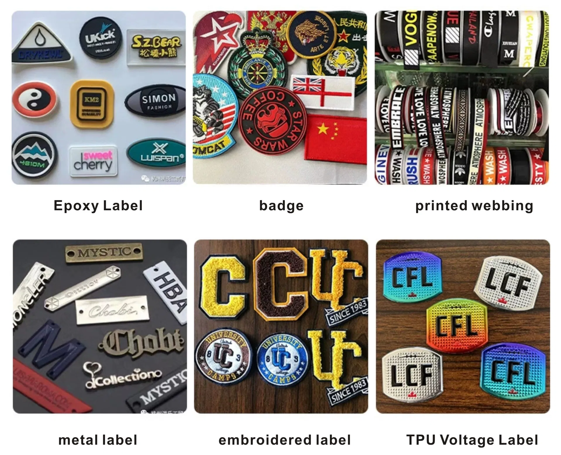 Personalized Woven Size Label Garment Label for Clothes