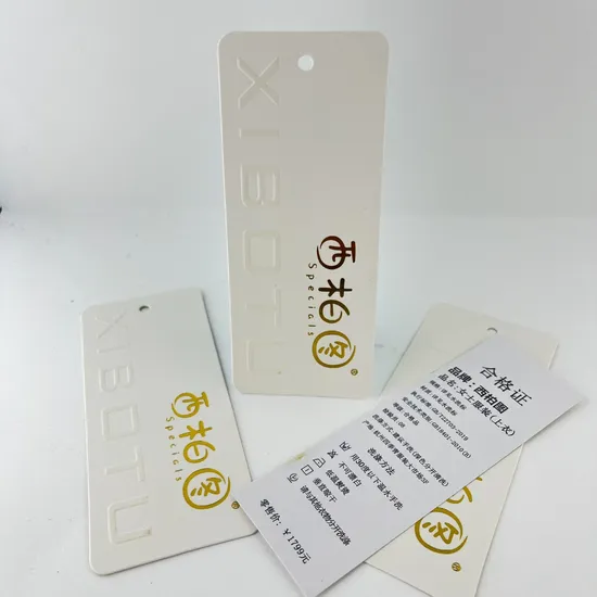 Custom Chic Clothes Card Tag for Designer Clothing Series