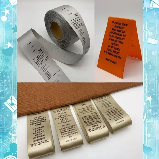 Bulk Care Printing Labels for Clothing Manufacturers