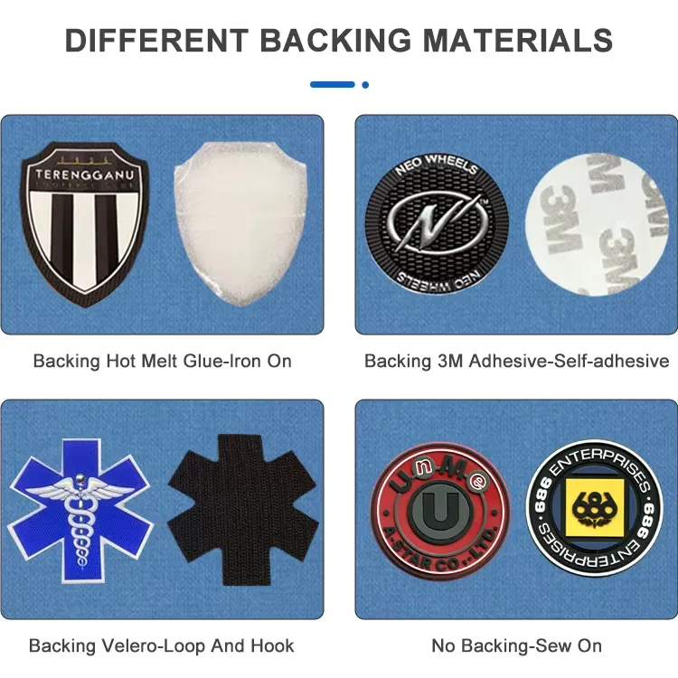 Vivid Label Printing Badge 3D TPU Embossed Patch for Knapsacks