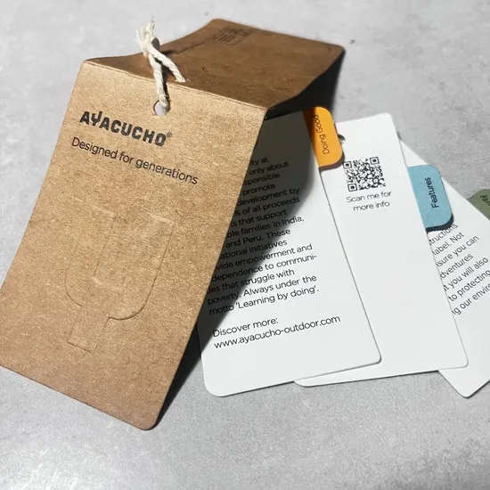Vibrant Clothes Hang Tag for Youth Fashion Brands