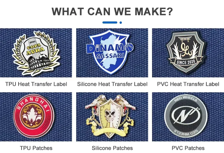 Unique 3D TPU Embossed Patch Garment Accessories for Streetwear
