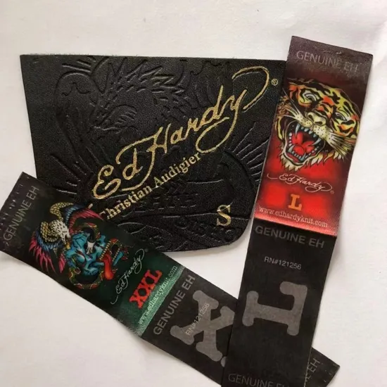 Thickened Custom Embossed PU Leather Patch for Coats Garment Jeans