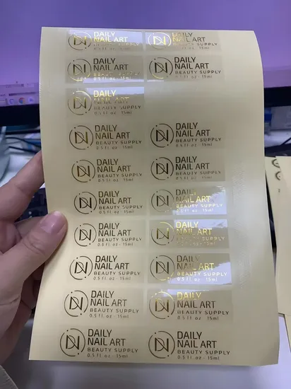 Slim Custom Label Sticker for Cosmetic Tubes