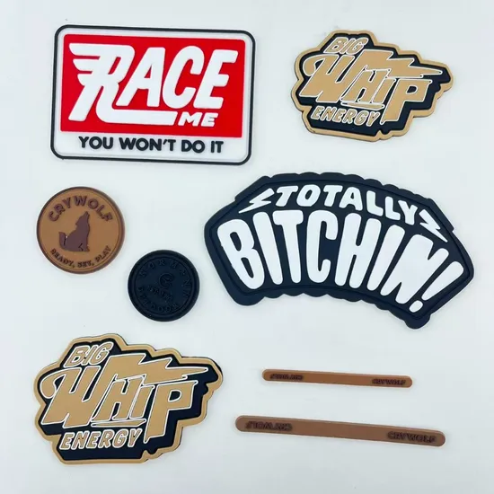 Custom Logo Rubber Patch Garment Label for Clothing Decoration