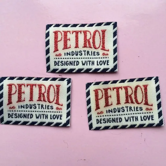 Customized Quick - Dry Woven Label Garment Label for Sports Apparel